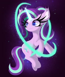 Size: 3464x4096 | Tagged: safe, artist:windykirin, starlight glimmer, pony, unicorn, g4, female, glowing, glowing horn, horn, solo