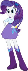 Size: 1515x3767 | Tagged: safe, artist:mlp-mayhem, rarity, equestria girls, g4, boots, bracelet, clothes, female, hand on hip, jewelry, shoes, simple background, skirt, solo, transparent background, vector