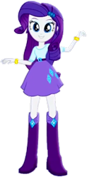 Size: 292x594 | Tagged: safe, artist:daniel10203040, rarity, human, equestria girls, g4, belt, boots, clothes, cute, high heel boots, raribetes, shirt, shoes, simple background, skirt, solo, transparent background