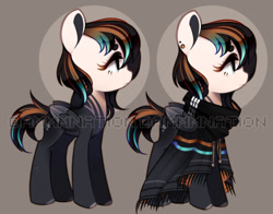 Size: 733x575 | Tagged: safe, artist:dammmnation, oc, oc only, pegasus, pony, abstract background, base used, clothes, duo, pegasus oc, scarf, wings