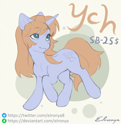 Size: 979x1000 | Tagged: safe, artist:eltaile, pony, any race, commission, cute, solo, your character here
