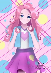 Size: 724x1024 | Tagged: safe, artist:kenchu14, pinkie pie, human, equestria girls, g4, anime style, female, solo