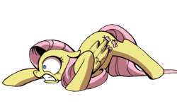 Size: 500x300 | Tagged: safe, edit, editor:fuckomcfuck, idw, fluttershy, pegasus, pony, g4, spoiler:comic, background removed, faic, female, gritted teeth, mare, simple background, solo, teeth, transparent background