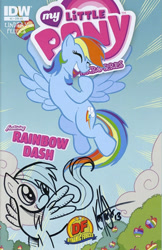 Size: 300x462 | Tagged: safe, idw, rainbow dash, pegasus, pony, g4, cover, solo