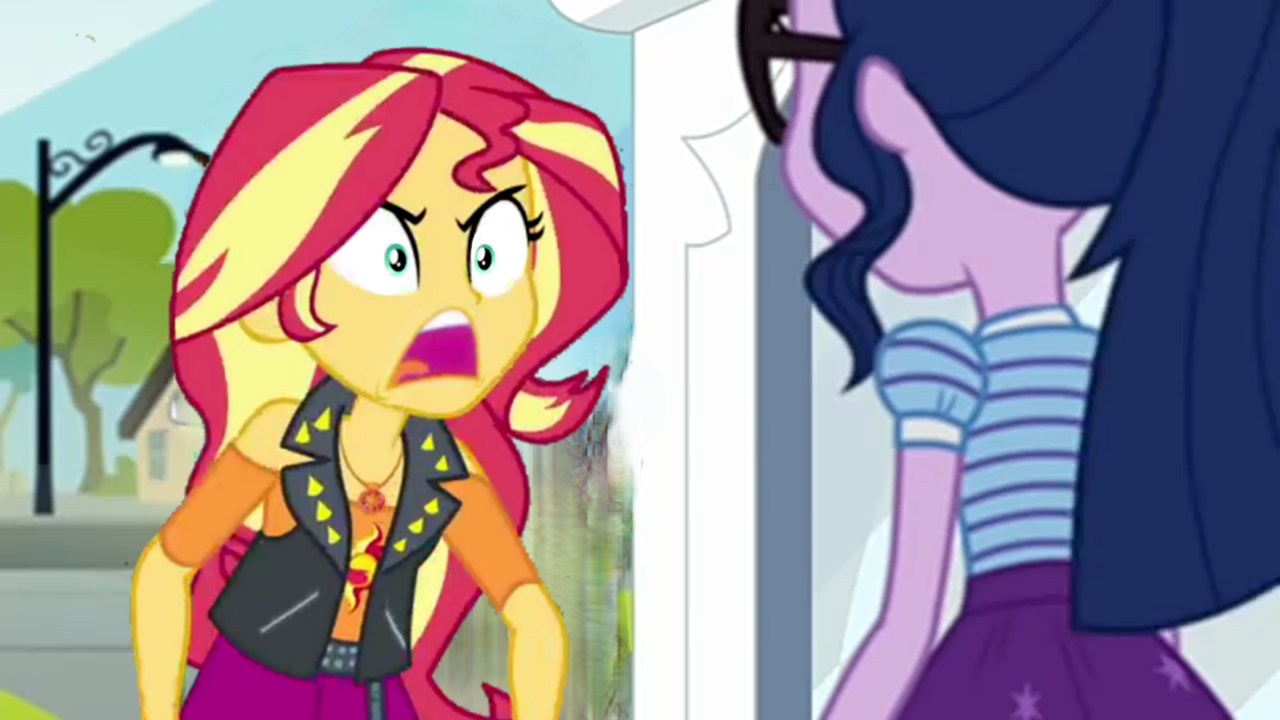 Safe Screencap Sci Twi Sunset Shimmer Twilight Sparkle Human Equestria Girls