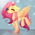 Size: 1643x1635 | Tagged: safe, artist:shavurrr, fluttershy, butterfly, pegasus, pony, g4, blushing, butterfly on nose, cute, eyes closed, floppy ears, insect on nose, shyabetes, smiling, solo, spread wings, wings