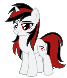 Size: 6023x7018 | Tagged: safe, artist:severity-gray, oc, oc only, oc:blackjack, pony, unicorn, fallout equestria, fallout equestria: project horizons, fanfic art, looking at you, simple background, smiling, solo, transparent background