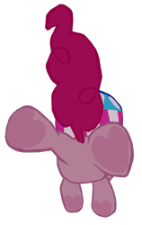 Size: 1280x2026 | Tagged: safe, artist:benpictures1, pinkie pie, earth pony, pony, g4, my little pony: the movie, balloonbutt, butt, cute, diapinkes, female, frog (hoof), helmet, inkscape, mare, plot, simple background, solo, transparent background, underhoof, vector