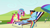 Size: 1280x720 | Tagged: safe, screencap, pinkie pie, rainbow dash, earth pony, pegasus, pony, g4, season 3, too many pinkie pies, duo, duo female, eyes closed, female, hoof on belly, mare, sunglasses, wearing inflatable