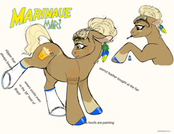 Size: 1280x985 | Tagged: safe, artist:leparva, pony, brazil, brazilian portuguese, brown eyes, clothes, cute, cute face, female, mare, nation ponies, ponified, socks, socks with sandals