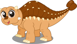 Size: 6500x3748 | Tagged: safe, artist:swiftgaiathebrony, oc, oc only, ankylosaurus, dinosaur, animal, don bluth, prehistoric, simple background, solo, the land before time, transparent background