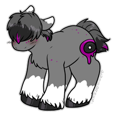 Size: 1510x1594 | Tagged: safe, artist:sexygoatgod, oc, oc only, pony, chubby, hair over eyes, male, shy, simple background, solo, transparent background, unshorn fetlocks
