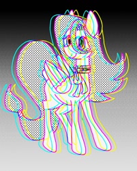 Size: 966x1200 | Tagged: safe, artist:stacy_165cut, pegasus, pony, female, folded wings, mare, monochrome, solo, wings