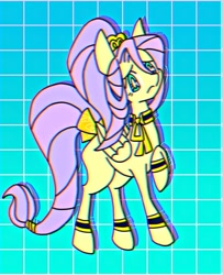 Size: 972x1200 | Tagged: safe, artist:stacy_165cut, fluttershy, pegasus, pony, g4, female, folded wings, mare, raised hoof, solo, wings