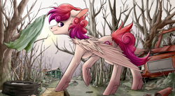 Size: 4000x2188 | Tagged: safe, artist:vepital', oc, pegasus, pony, solo