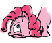 Size: 77x64 | Tagged: safe, artist:kristelpokemonfan, edit, pinkie pie, earth pony, pony, g4, cropped, female, mare, picture for breezies, simple background, white background, worried