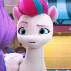 Size: 400x400 | Tagged: safe, screencap, zipp storm, pegasus, pony, g5, my little pony: make your mark, my little pony: make your mark chapter 1, spoiler:my little pony: make your mark, adorazipp, animated, cropped, cute, ears, female, gif, i watch it for the ears, mare