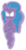 Size: 391x760 | Tagged: safe, alternate version, artist:professorventurer, izzy moonbow, ghost, ghost pony, pony, unicorn, series:ask pippamena: bonus content, g5, my little pony: a new generation, clothes, crossed hooves, female, frown, glowing, glowing eyes, horn, izzy moonbow is not amused, izzy moonghost, mare, see-through, simple background, transparent background, unamused