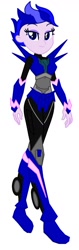 Size: 536x1696 | Tagged: safe, artist:robertsonskywa1, human, equestria girls, g4, arcee, armor, clothes, female, full body, simple background, solo, suit, transformers, transformers prime, white background