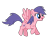 Size: 826x675 | Tagged: safe, artist:mattiedrawsponies, north star (g1), pegasus, pony, g1, g4, blue eyes, cute, female, flying, full body, g1 to g4, generation leap, hooves, mare, purple hair, purple mane, purple tail, raised hoof, raised leg, simple background, solo, tail, transparent background