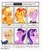 Size: 1715x2048 | Tagged: safe, artist:mythical artist, applejack, dazzle feather, mayor mare, starlight glimmer, sunset shimmer, twilight sparkle, alicorn, earth pony, pegasus, pony, unicorn, g4, g5, apple, book, food, one eye closed, six fanarts, twilight sparkle (alicorn), wink