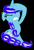 Size: 329x483 | Tagged: safe, artist:princessastro, oc, oc only, oc:princess astro, pony, unicorn, g4, magical mystery cure, black background, ear piercing, earring, eyes closed, female, floppy ears, horn, jewelry, mare, pencil, piercing, simple background, sparkles, stressed