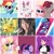 Size: 2048x2048 | Tagged: safe, artist:kittyrosie, izzy moonbow, rainbow dash, twilight sparkle, oc, oc:rosa flame, human, pegasus, pikachu, pony, unicorn, g5, abstract background, action pose, anime reference, art vs artist, blushing, chest fluff, chips, clothes, cosplay, costume, cute, d.va, dashabetes, doritos, ear fluff, eyes closed, face reveal, female, flower, flower in hair, food, gun, handgun, heart, heh, heterochromia, high res, kittyrosie is trying to murder us, licking, mare, necktie, oc x oc, ocbetes, open mouth, open smile, overwatch, pegasus oc, pistol, pokémon, purple background, shipping, signature, simple background, smiling, solo, spread wings, spy x family, tongue out, wall of tags, weapon, whisker markings, wings