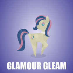 Size: 1280x1280 | Tagged: safe, artist:aha-mccoy, bonna fide, glamour gleam, crystal pony, pony, g4, commission, commissioner:reversalmushroom, pointy ponies