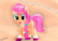 Size: 3270x2320 | Tagged: safe, artist:fededash, sunny starscout, earth pony, pony, g4, g5, g5 to g4, generation leap, high res, solo