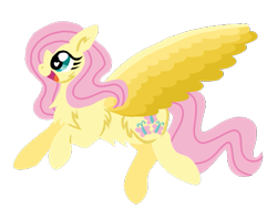 Size: 523x417 | Tagged: safe, artist:littlesnowyowl, fluttershy, pegasus, pony, g4, female, heart, heart eyes, mare, simple background, smiling, spread wings, transparent background, wingding eyes, wings