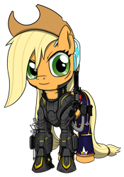 Size: 1492x2136 | Tagged: safe, artist:questionmarkdragon, applejack, earth pony, pony, g4, armor, clothes, eyelashes, female, hat, mare, simple background, solo, story included, transparent background