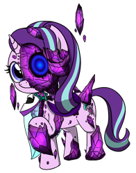 Size: 1516x1936 | Tagged: safe, artist:questionmarkdragon, starlight glimmer, pony, unicorn, g4, clothes, eyelashes, female, mare, prosthetic eye, prosthetics, raised hoof, simple background, solo, story included, transparent background