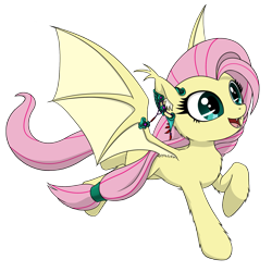 Size: 1979x1982 | Tagged: safe, artist:questionmarkdragon, fluttershy, oc, oc:flutterfelix, bat pony, pony, g4, bat ponified, eyelashes, female, flutterbat, mare, race swap, simple background, solo, story included, transparent background