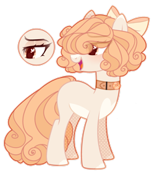 Size: 1920x2170 | Tagged: safe, artist:toffeelavender, oc, oc only, earth pony, pony, base used, bow, collar, earth pony oc, female, hair bow, heart, heart eyes, looking back, mare, simple background, smiling, solo, transparent background, wingding eyes