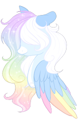Size: 1048x1576 | Tagged: safe, artist:aledera, oc, oc only, oc:adelina, pegasus, pony, bust, colored wings, multicolored wings, portrait, simple background, solo, transparent background, wings