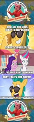 Size: 500x1762 | Tagged: safe, edit, edited screencap, screencap, hitch trailblazer, pipp petals, sprout cloverleaf, zipp storm, earth pony, pegasus, pony, foal me once, g5, my little pony: a new generation, my little pony: tell your tale, the unboxing of izzy, spoiler:g5, spoiler:my little pony: tell your tale, spoiler:tyts01e06, spoiler:tyts01e08, carmen sandiego, comic, female, male, mare, saturday night live, screencap comic, stallion, sunglasses