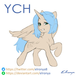 Size: 1000x1000 | Tagged: safe, artist:eltaile, pony, any race, commission, cute, simple background, solo, white background, your character here