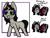 Size: 1200x920 | Tagged: safe, artist:lazerblues, oc, oc only, oc:bella, oc:salai, earth pony, pony, unicorn, offspring, parent:king sombra, parent:oc:miss eri, ponified, solo