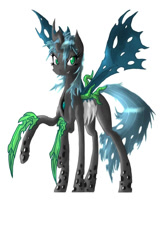 Size: 655x1023 | Tagged: safe, artist:alccarion, queen chrysalis, changeling, changeling queen, g4, 2012, concept art, female, game, old art, ponycraft, simple background, solo, white background