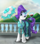 Size: 2600x2859 | Tagged: safe, artist:chopsticks, rarity, pony, unicorn, g4, alcohol, balcony, clothes, cloud, diamond, dress, embroidery, female, gem, glass, glowing, glowing horn, high res, horn, looking at you, magic, outdoors, smiling, solo, telekinesis, umbrella, wine, wine glass