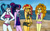 Size: 1280x790 | Tagged: safe, artist:rdj1995, adagio dazzle, sci-twi, sonata dusk, sunset shimmer, twilight sparkle, human, equestria girls, g4, beach, female, group, lesbian, pose, quartet, ship:sci-twinata, ship:sunsagio, ship:twinata, shipping