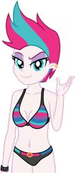 Size: 1024x2355 | Tagged: safe, artist:emeraldblast63, zipp storm, human, equestria girls, g4, g5, bare shoulders, belly button, bikini, breasts, cleavage, clothes, equestria girls-ified, g5 to equestria girls, g5 to g4, generation leap, simple background, sleeveless, solo, stupid sexy zipp storm, swimsuit, transparent background