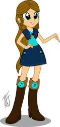 Size: 618x1293 | Tagged: safe, artist:mlp-scribbles, oc, oc only, oc:sweet melody, human, equestria girls, g4, boots, clothes, equestria girls oc, equestria girls-ified, high heel boots, jacket, shirt, shoes, simple background, skirt, solo, transparent background