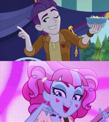 Size: 1920x2160 | Tagged: safe, edit, edited screencap, screencap, dirk thistleweed, kiwi lollipop, human, accountibilibuddies, equestria girls, equestria girls series, g4, sunset's backstage pass!, spoiler:eqg series (season 2), accountibilibuddies: rainbow dash, female, guitar, k-lo, male, musical instrument, one eye closed, shipping, shipping domino, smiling, straight, thistlepop, wink