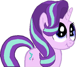 Size: 358x316 | Tagged: safe, artist:scootaloormayfly, starlight glimmer, pony, unicorn, g4, nose wrinkle, pixel art, scrunchy face, simple background, small resolution, solo, transparent background