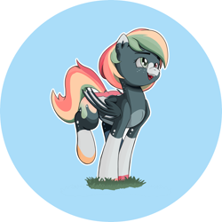 Size: 3246x3247 | Tagged: safe, artist:darkocclusion, oc, oc only, oc:abby, bat pony, pony, cel shading, cute, digital art, high res, shading