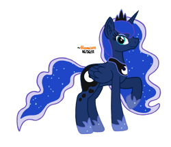 Size: 924x795 | Tagged: safe, artist:bloonacorn, princess luna, alicorn, pony, g4, simple background, solo, transparent background