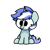 Size: 800x800 | Tagged: safe, artist:sugar morning, oc, oc only, oc:scratch wub, pony, chibi, commission, male, simple background, sitting, solo, stallion, transparent background, ych result