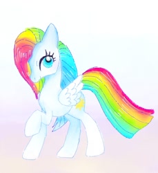 Size: 779x850 | Tagged: safe, artist:stacy_165cut, starshine, pegasus, pony, g1, female, folded wings, mare, profile, raised hoof, simple background, solo, white background, wings