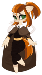 Size: 1008x1800 | Tagged: safe, artist:purplegrim40, oc, oc only, earth pony, anthro, unguligrade anthro, clothes, earth pony oc, female, simple background, smiling, solo, transparent background, witch
